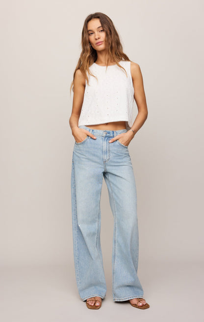 Capri Eyelet Top
