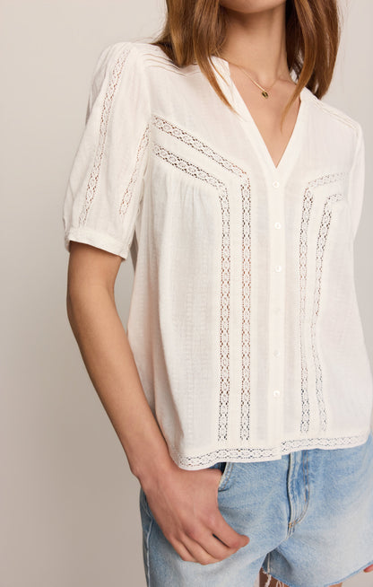 Camille Lace Inset Top