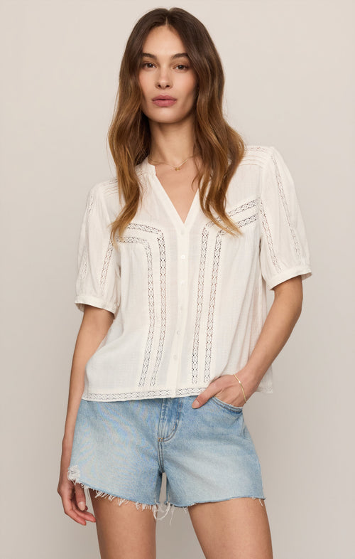 Camille Lace Inset Top