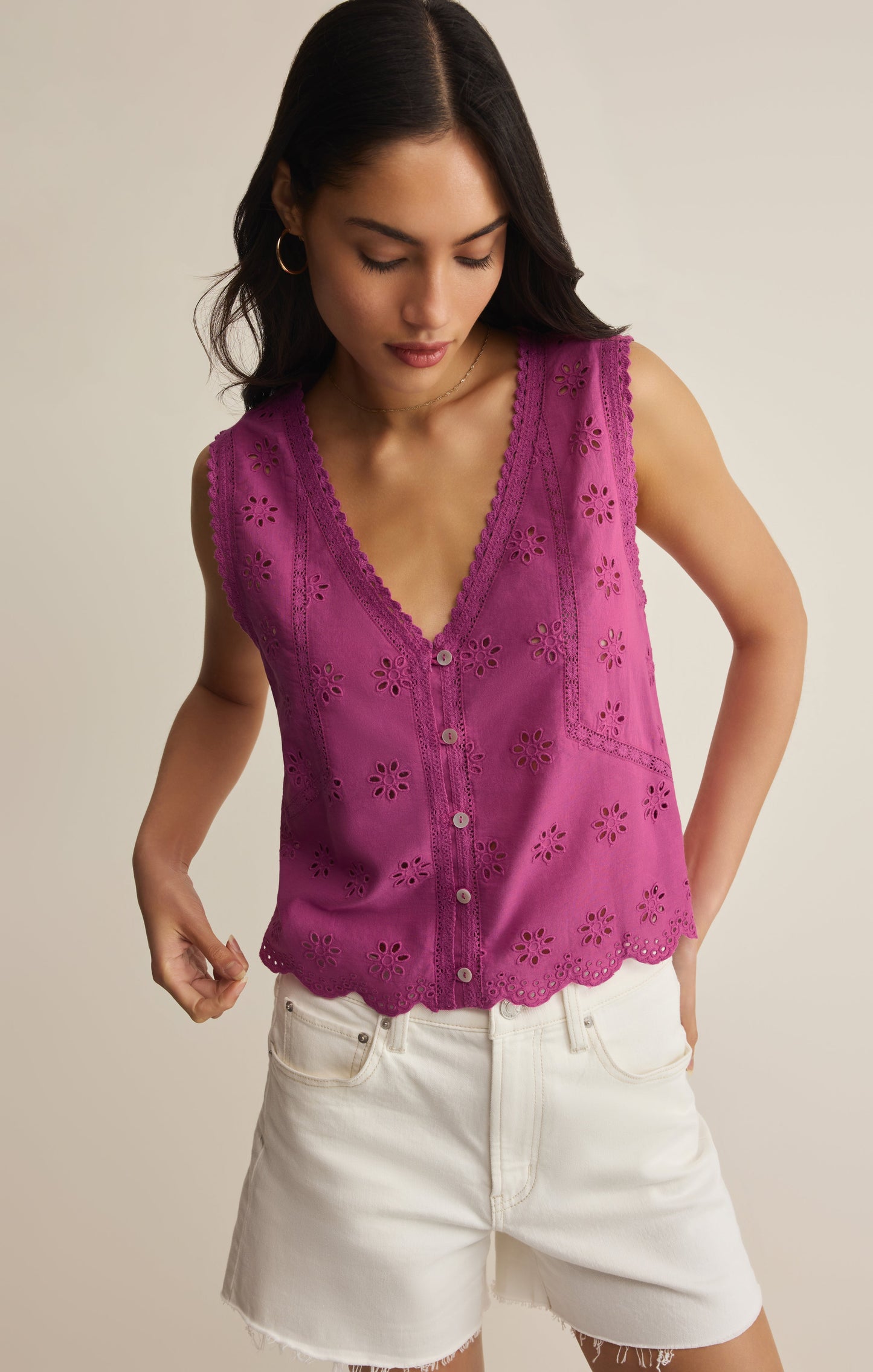 Darcy Eyelet Tank
