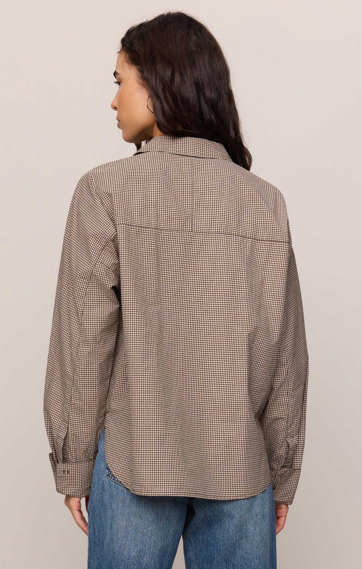 On Duty Gingham Button Up Shirt
