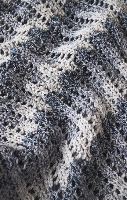 Ballast Crochet Stripe Sweater Top