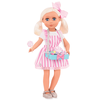 Candy shop outfit for 14-inch doll