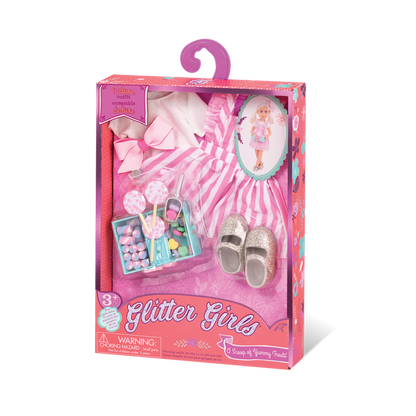 Candy shop outfit for 14-inch doll