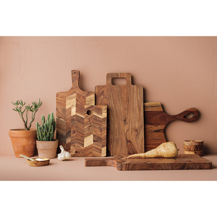 Acacia Chevron Serving Board 17 inch