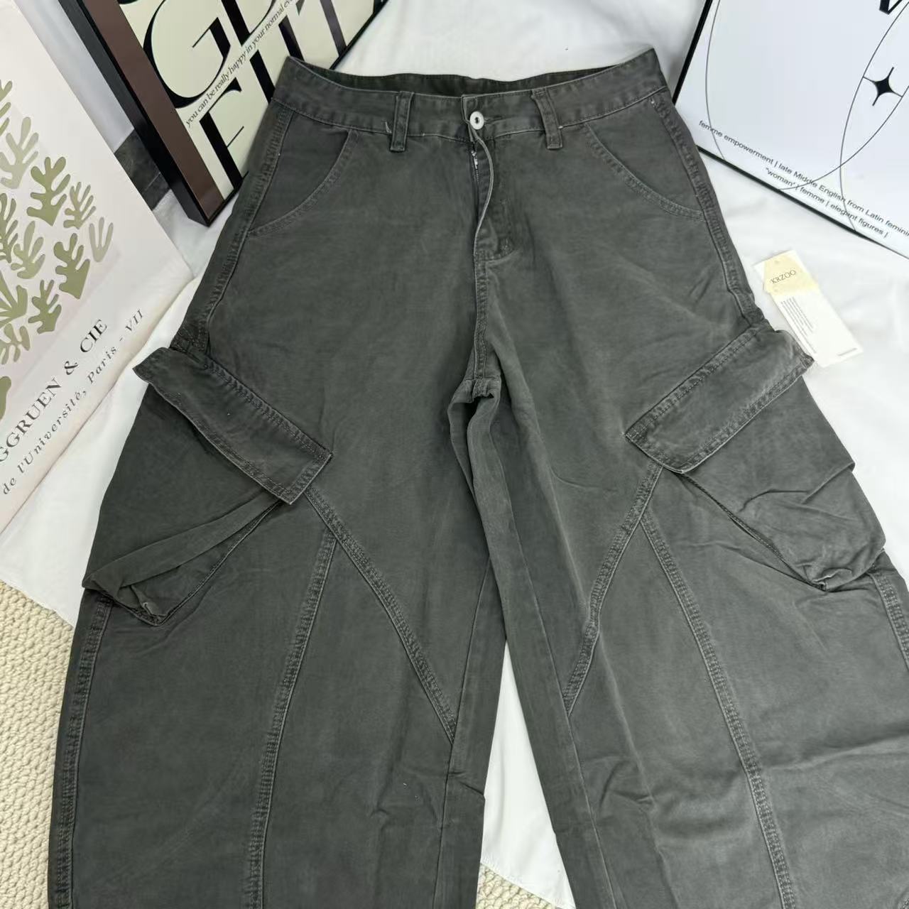 Cargo-Style Curved-Leg Rousers