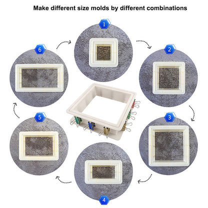 Adjustable Mold Housing for Silicone Molds Making(24pcs）