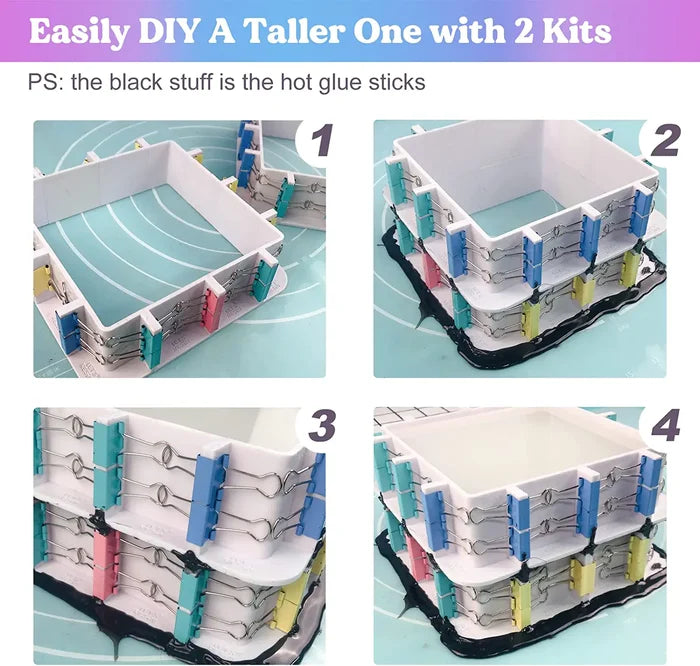 Adjustable Mold Housing for Silicone Molds Making(24pcs）