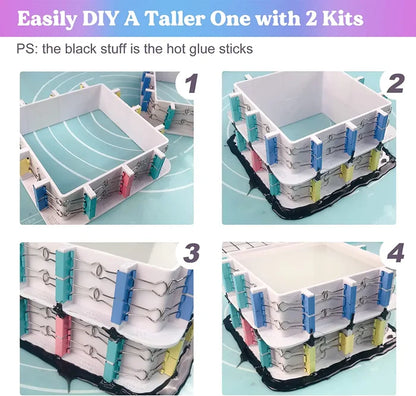 Adjustable Mold Housing for Silicone Molds Making(24pcs）