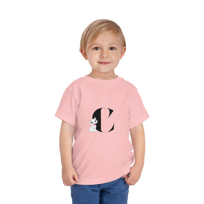 Alphabet Adventures: Letter C - Cat Toddler T-shirt - Whippie's