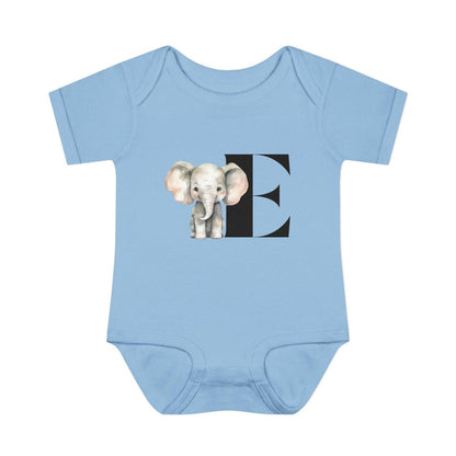 Alphabet Adventures: Letter E - Enormous Elephant Baby Onesie - Whippie's