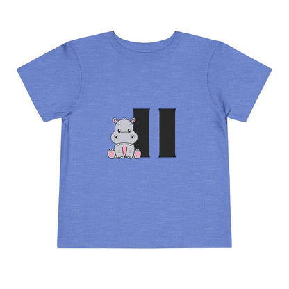 Alphabet Adventures: Letter H - Hippo Toddler T-shirt - Whippie's