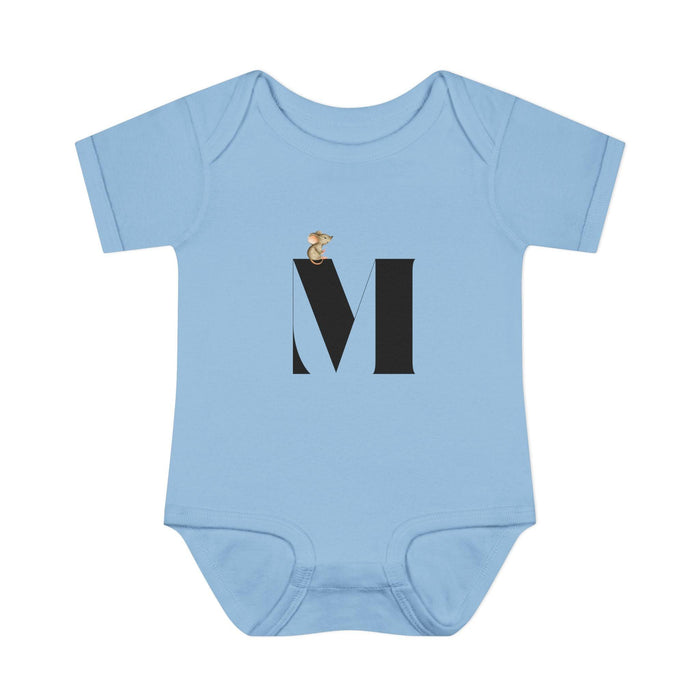 Alphabet Adventures: Letter M - Mini Mouse Baby Onesie M is for Mini Mouse! - Whippie's