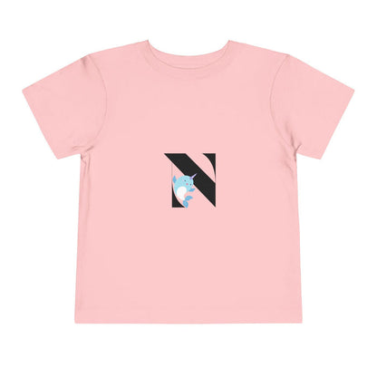 Alphabet Adventures: Letter N - Narwhal Toddler T-shirt - Whippie's