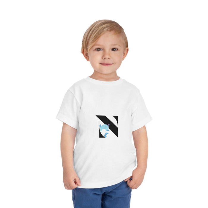 Alphabet Adventures: Letter N - Narwhal Toddler T-shirt - Whippie's