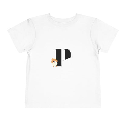 Alphabet Adventures: Letter P - Pomeranian Dog Toddler T-shirt - Whippie's
