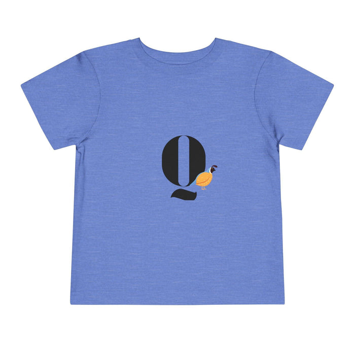 Alphabet Adventures: Letter Q - Quail Toddler T-shirt - Whippie's