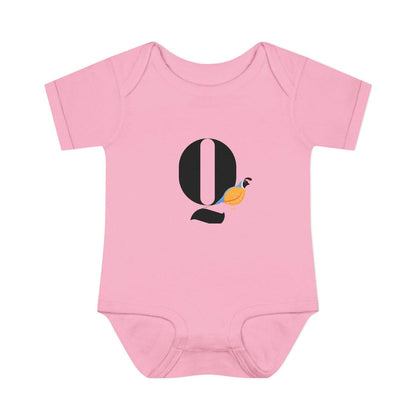 Alphabet Adventures: Letter Q - Quiet Quail Baby Onesie Q is for Quiet Quail! - Whippie's
