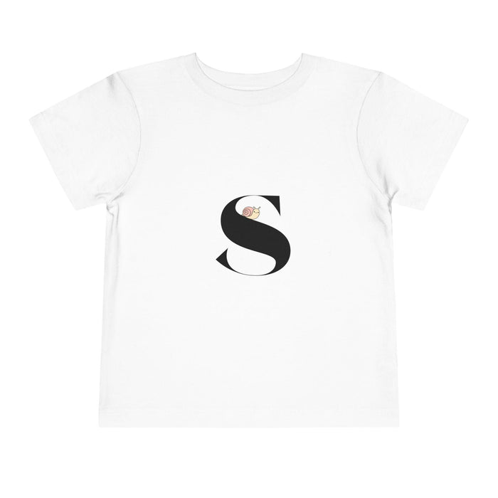 Alphabet Adventures: Letter S - Snail Toddler T-shirt - Whippie's