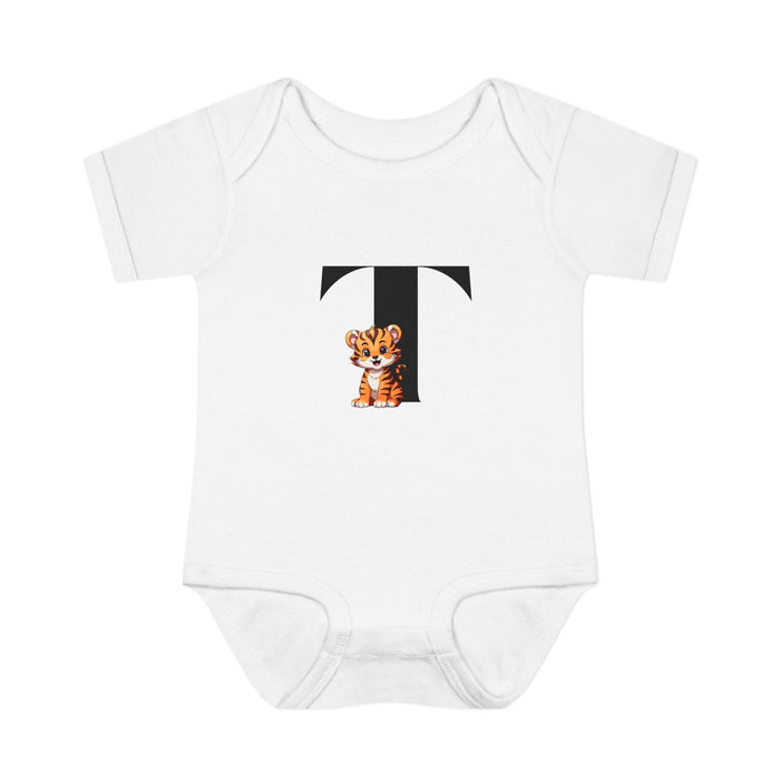 Alphabet Adventures: Letter T - Terrific Tiger Baby Onesie T is for Terrific Tiger! - Whippie's