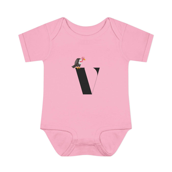 Alphabet Adventures: Letter V - Vivacious Vulture Baby Onesie V is for Vivacious Vulture! - Whippie's