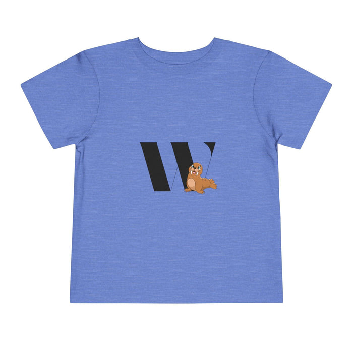 Alphabet Adventures: Letter W - Walrus Toddler T-shirt - Whippie's