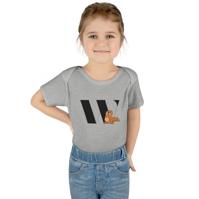 Alphabet Adventures: Letter W - Wonderful Walrus Baby Onesie W is for Wonderful Walrus! - Whippie's