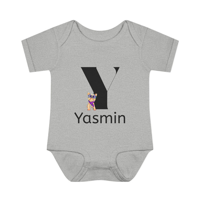 Alphabet Adventures: Letter Y - Yappy Yorkie Baby Onesie - Personalizable - Whippie's
