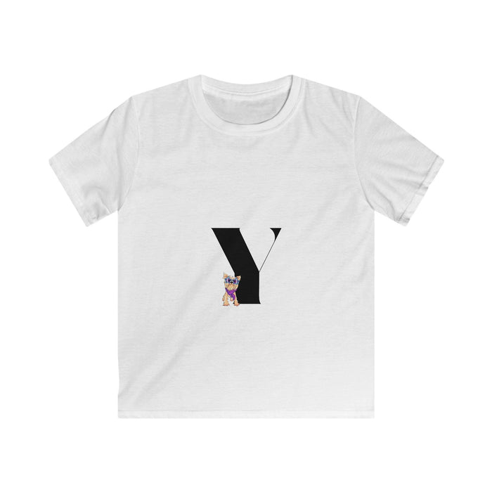 Alphabet Adventures: Letter Y - Yorkie Youth T-Shirt - Whippie's