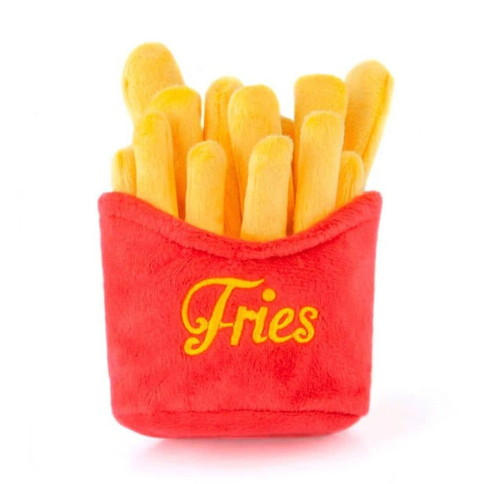 P.L.A.Y. Pet Lifestyle and You Dog Toys American Classic Frenchie Fries Interactive Plush Squeaky Dog Toy