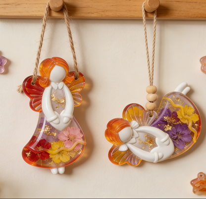 Angel Hanging Ornament Resin Mold