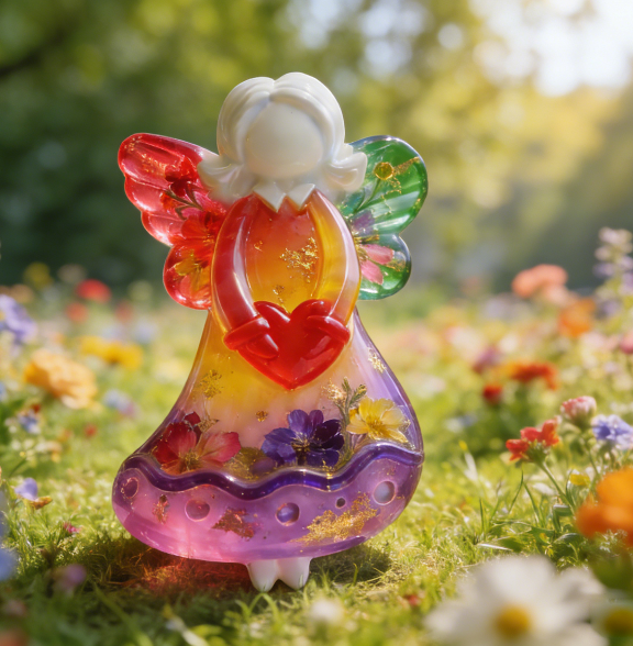 Angel Hanging Ornament Resin Mold