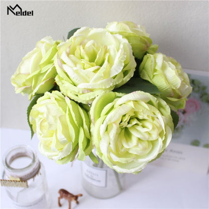 Artificial Silk Rose Peony Bridal DIY Bouquet-Bridesmaid Bouquet-Wedding Accessories
