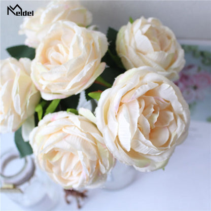 Artificial Silk Rose Peony Bridal DIY Bouquet-Bridesmaid Bouquet-Wedding Accessories