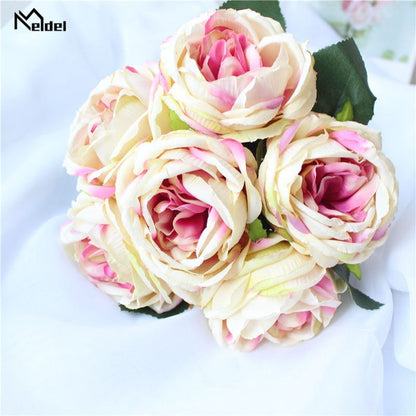 Artificial Silk Rose Peony Bridal DIY Bouquet-Bridesmaid Bouquet-Wedding Accessories