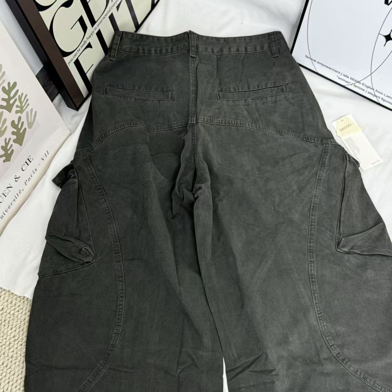 Cargo-Style Curved-Leg Rousers