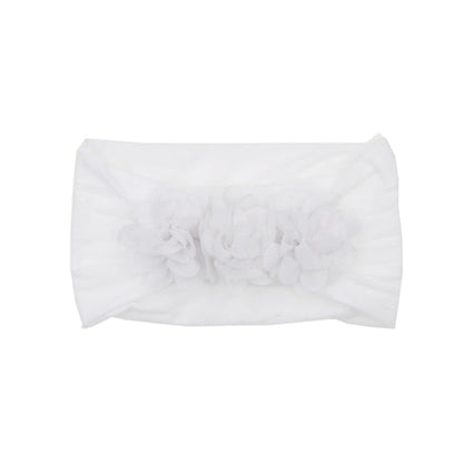 Baby and Toddler Chiffon Triple Flower Hairband - Headband Stretch Girls Hair Accessories