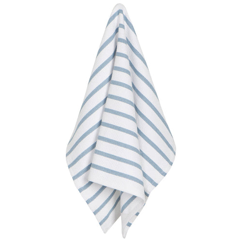 Basketweave Slate Blue Dishtowel