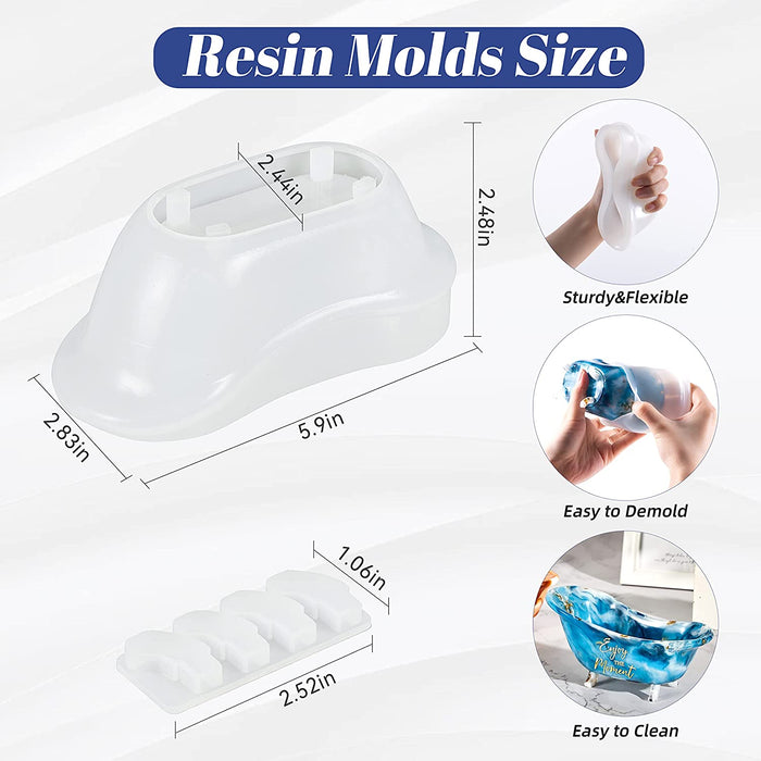 Bathtub Storage Box Resin Molds