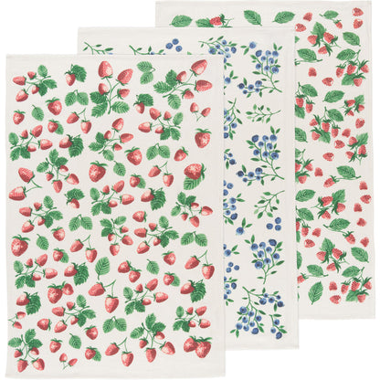 Berry Patch Baker's Floursack Dishtowels Set of 3