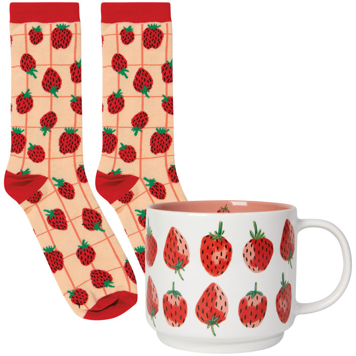 Berry Sweet Mug and Socks Set