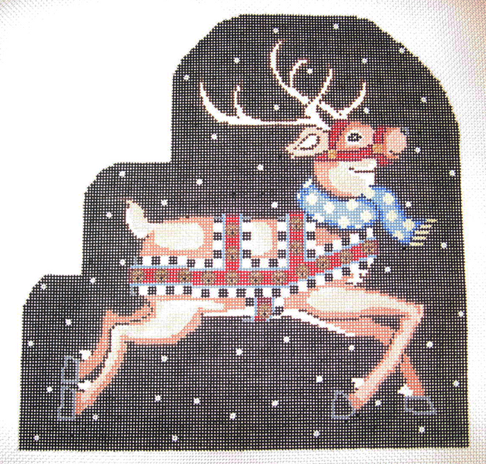 Needlepoint Blitzen Canvas
