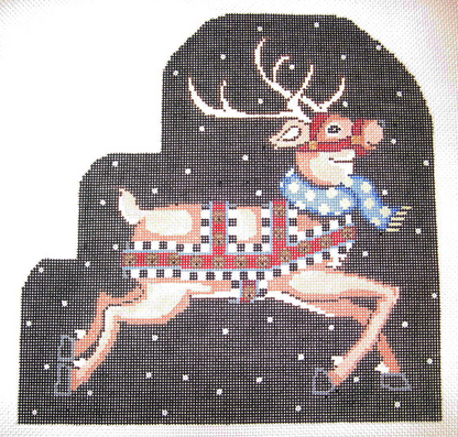 Needlepoint Blitzen Canvas