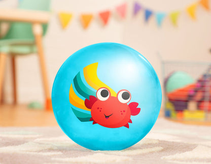 Crab and shark bouncy balls.