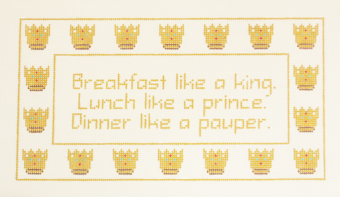 Needlepoint Breakfast Canvas