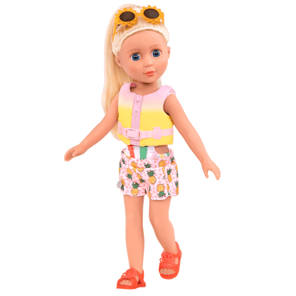 Boating outfit for 14-inch doll