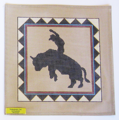 Needlepoint Bronco Canvas
