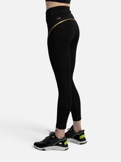 Calza Mujer Kappa Kombat Deba Negro