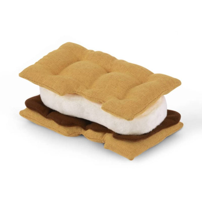 P.L.A.Y. Pet Lifestyle and You Dog Toys Camp Corbin Gimme S'mores Plush Squeaky Dog Toy