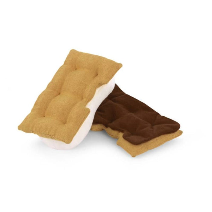 P.L.A.Y. Pet Lifestyle and You Dog Toys Camp Corbin Gimme S'mores Plush Squeaky Dog Toy